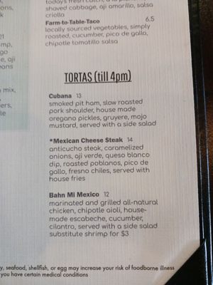 Menu photo 6 Flying Iguana Neptune Beach, FL