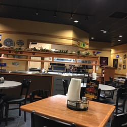 Pizza Hut - salad bar and dining area