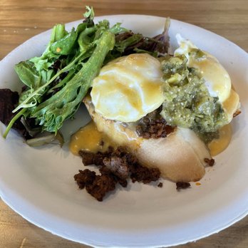 Egghead Cafe - Chorizo Benedict w/out cilantro - Coffee & Tea Near Me - Honolulu, Hawaii Egghead Cafe - Chorizo Benedict w/out cilantro - Coffee & Tea Near Me - Honolulu, Hawaii