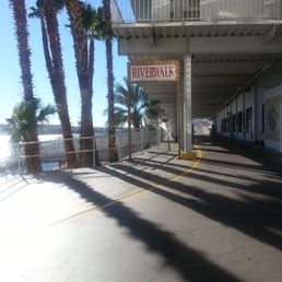 The Riverwalk starts at riverside The Riverwalk starts at riverside