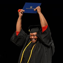 Bryant & Stratton College - One excited graduate!