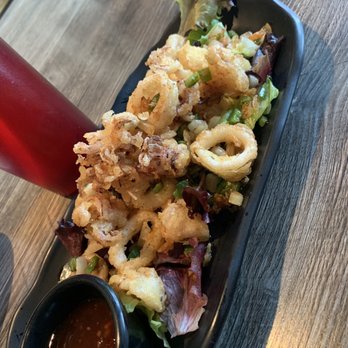 Sushi R91 - Calamari Tempura. Definitely combined well with the side sauce. - Japanese Near Me - Riverside, California