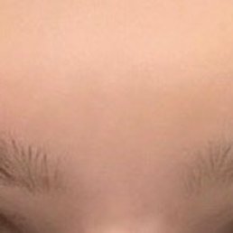 Not evenly shaped at all! Now I have to walk around like this till they grow back in