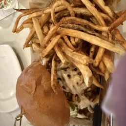 Bourbon burger. Bourbon burger.