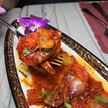 Red Chilli - Chilli Garlic Fried Shrimp - Indian Near Me - Jackson Heights, New York