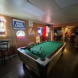 Beer Garden Pizzeria - New pool table and dart setup