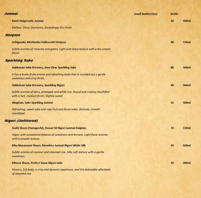 Menu photo 5 Sushi Junai Omakase Austin, TX