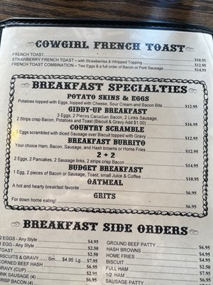 Menu photo 8 Cowgirl Cafe Paso Robles, CA Menu photo 8 Cowgirl Cafe Paso Robles, CA