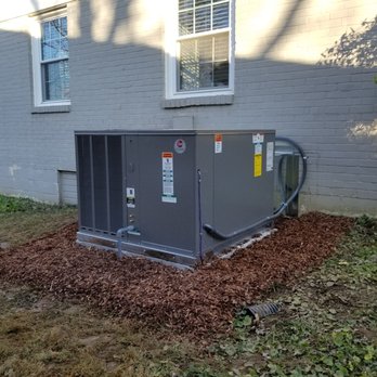 Cumberland Cooling - A two stage high efficiency Rheem gas package unit clean installation! - Heating & Air Conditioning/HVAC Near Me - Nashville, Tennessee