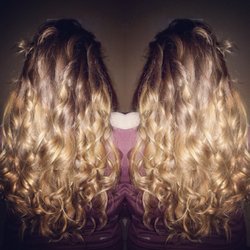 Golden balayage