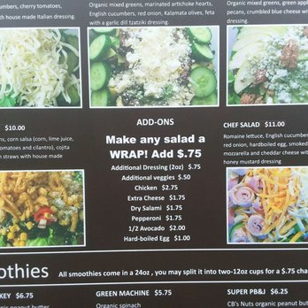 Latte On Your Way - a variety of salads - Coffee & Tea Near Me - Poulsbo, Washington Latte On Your Way - a variety of salads - Coffee & Tea Near Me - Poulsbo, Washington