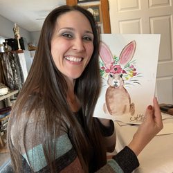 Black River Cottage - What a great experience painting bunnies for the Easter season!! Such a fun ladies paint night!