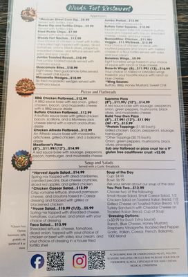 Menu photo 2 Woods Fort Restaurant Troy, MO Menu photo 2 Woods Fort Restaurant Troy, MO
