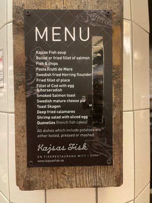Menu photo 1 Kajsas Fisk Stockholm, AB Menu photo 1 Kajsas Fisk Stockholm, AB