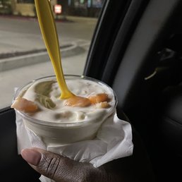 Seasonal peach concrete
