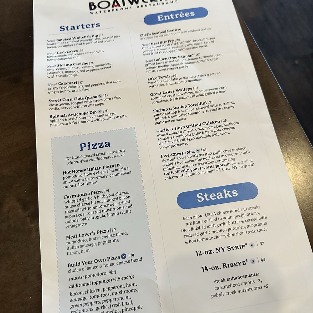 Boatwerks Waterfront Restaurant - Menu - American Near Me - Holland, Michigan