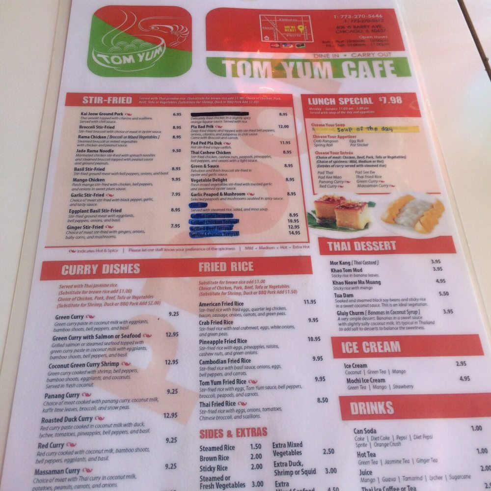 Tom Yum Cafe - Thai Near Me - Chicago, Illinois Tom Yum Cafe - Thai Near Me - Chicago, Illinois