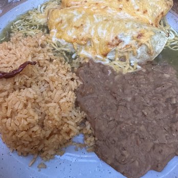 La Capital MX - Enchiladas suizas topped with queso - New Mexican Cuisine Near Me - Charlotte, North Carolina