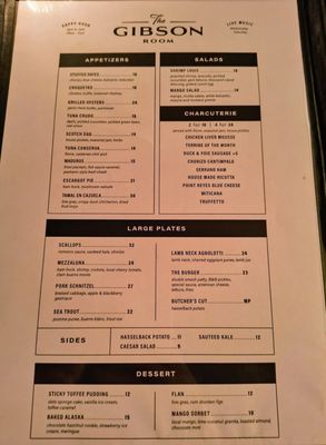 Menu photo 4 The Gibson Room Miami, FL Menu photo 4 The Gibson Room Miami, FL
