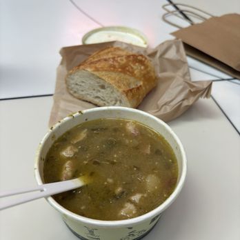 Ladle & Leaf - Chile verde soup and sourdough bread. - Soup Near Me - San Francisco, California Ladle & Leaf - Chile verde soup and sourdough bread. - Soup Near Me - San Francisco, California