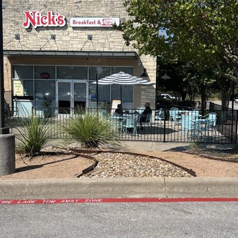 Nick’s Breakfast & Coffee - Front of restaurant - Breakfast & Brunch Near Me - Leander, Texas Nick’s Breakfast & Coffee - Front of restaurant - Breakfast & Brunch Near Me - Leander, Texas