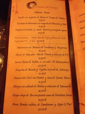 Menu photo 4 En Busca del Tiempo Madrid, M Menu photo 4 En Busca del Tiempo Madrid, M