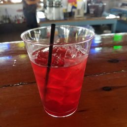 Blue Raspberry and Vanilla vodkas with cranberry.