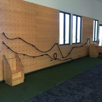 Moxi - Speed track wall (there is also another speed track in the middle of the room where you can build a wooden race car and race them - Museums Near Me - Santa Barbara, California