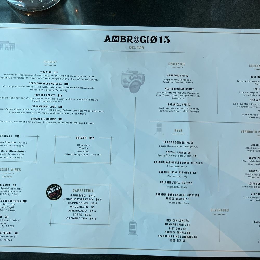 Ambrogio15 Del Mar - Italian Near Me - San Diego, California Ambrogio15 Del Mar - Italian Near Me - San Diego, California