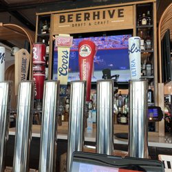 Beerhive - Watching the National Bank Open while waiting for our flight.