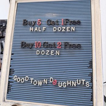 Good Town Doughnuts - Menu 1 - Donuts Near Me - Costa Mesa, California