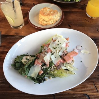 Fireside - Grilled Romaine with Smoked Trout added - New American Near Me - Portland, Oregon