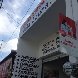 Cocina Doña Laura - Así luce la fachada.