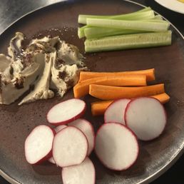 Hummus and veggie platter Hummus and veggie platter
