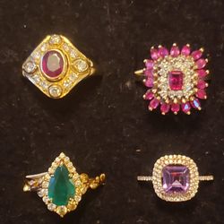 Antiques of San Diego - I buy gemstone jewelry, including sapphire, ruby and emerald.