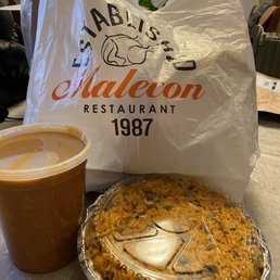a pie and a cup of coffee
