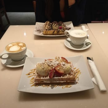 Miracle Belgian Waffle - Golden Castle (Brussels & w/strawberries) -- The cashews topped it off! I couldn't finish because it was so filling! - Desserts Near Me - Coquitlam, British Columbia Miracle Belgian Waffle - Golden Castle (Brussels & w/strawberries) -- The cashews topped it off! I couldn't finish because it was so filling! - Desserts Near Me - Coquitlam, British Columbia