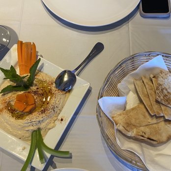 The Bosphorus - Hummus with pita bread - Mediterranean Near Me - Nutley, New Jersey The Bosphorus - Hummus with pita bread - Mediterranean Near Me - Nutley, New Jersey