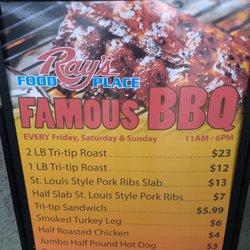 Ray's Food Place - Outside barbeque.