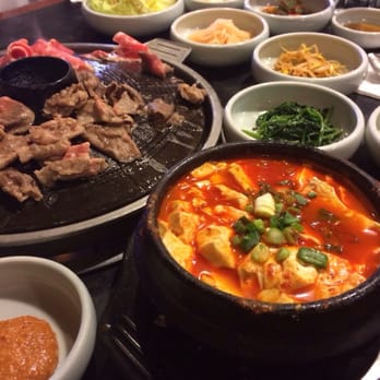 Yechon - Beef soondubu with the cooked sliced brisket - Korean Near Me - Annandale, Virginia