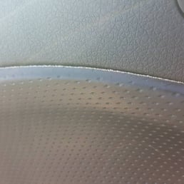 This is BEFORE the shop fixed it. The beginning of the leather stripping away