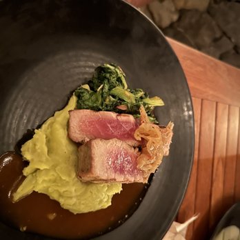 Monkeypod Kitchen by Merriman - Kiawe Grilled Ahi Steak - New American Near Me - Kihei, Hawaii