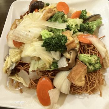 Simple Joy Vegetarian Cuisine - Pan fried noodles - New American Near Me - Honolulu, Hawaii