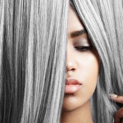Hair by DyonneMonee - Go!Go!Gray @tressesbymonee.com