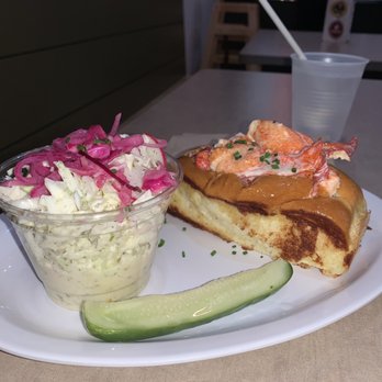 Slapfish - Lobster Roll with Cole slaw. - Seafood Near Me - Noblesville, Indiana Slapfish - Lobster Roll with Cole slaw. - Seafood Near Me - Noblesville, Indiana