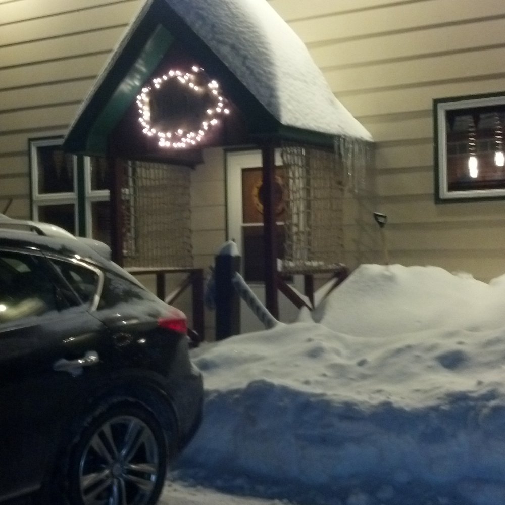 Overboards Restaurant - Check out the snow at the overboard mid February 2014 - Seafood Near Me - Greentown, Pennsylvania