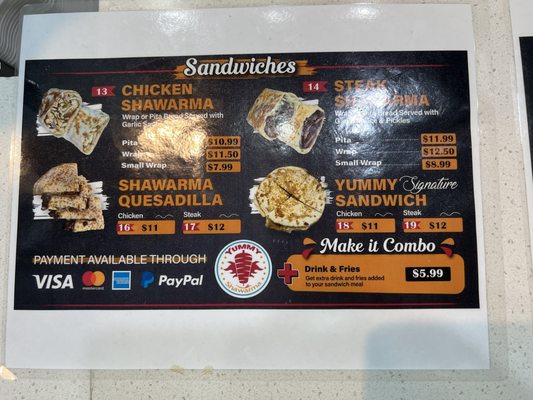 Menu photo 2 Yummy Shawarma Dulles, VA Menu photo 2 Yummy Shawarma Dulles, VA