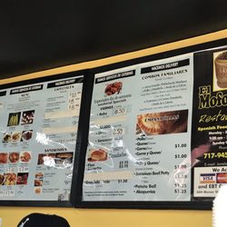J&J Mofongo - Menu as of June 2019