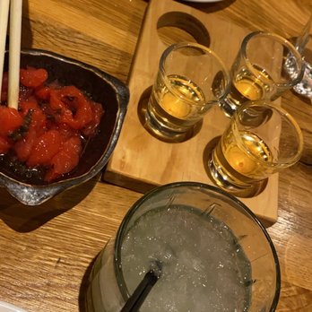 Toukei - whiskey flight, yuzu julep - Izakaya Near Me - Houston, Texas