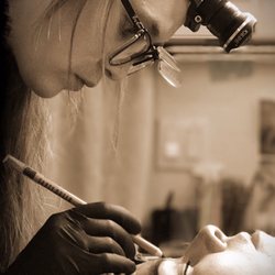 Carolyn Elliott Permanent Makeup - Brittany - at work.  She has learned from the BEST and continues to learn more. She's getting the best training, right here!
